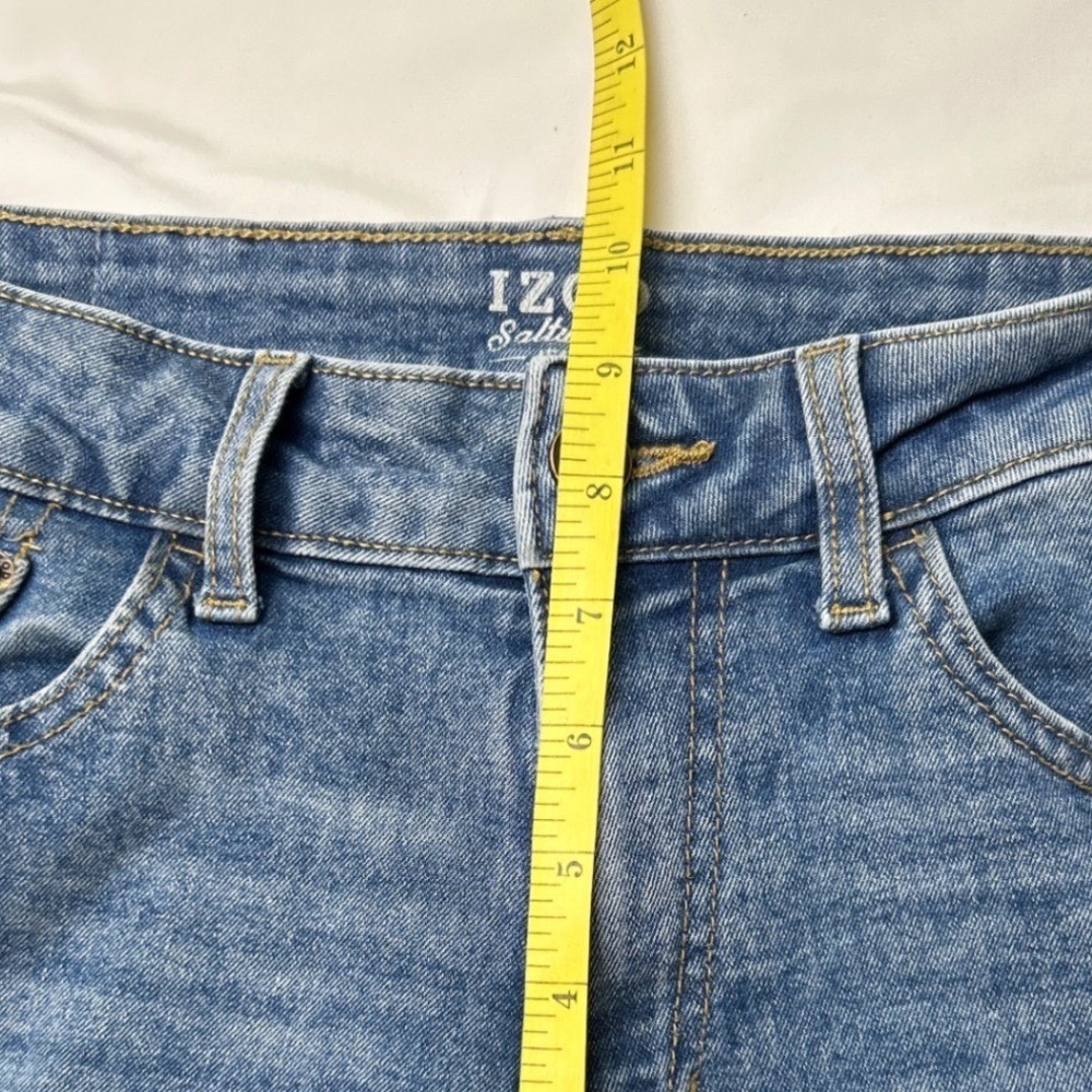 IZOD Mens Saltwater Jeans Blue Size 32x32 Straight Fit Medium Wash Denim Stretch - Picture 9 of 11